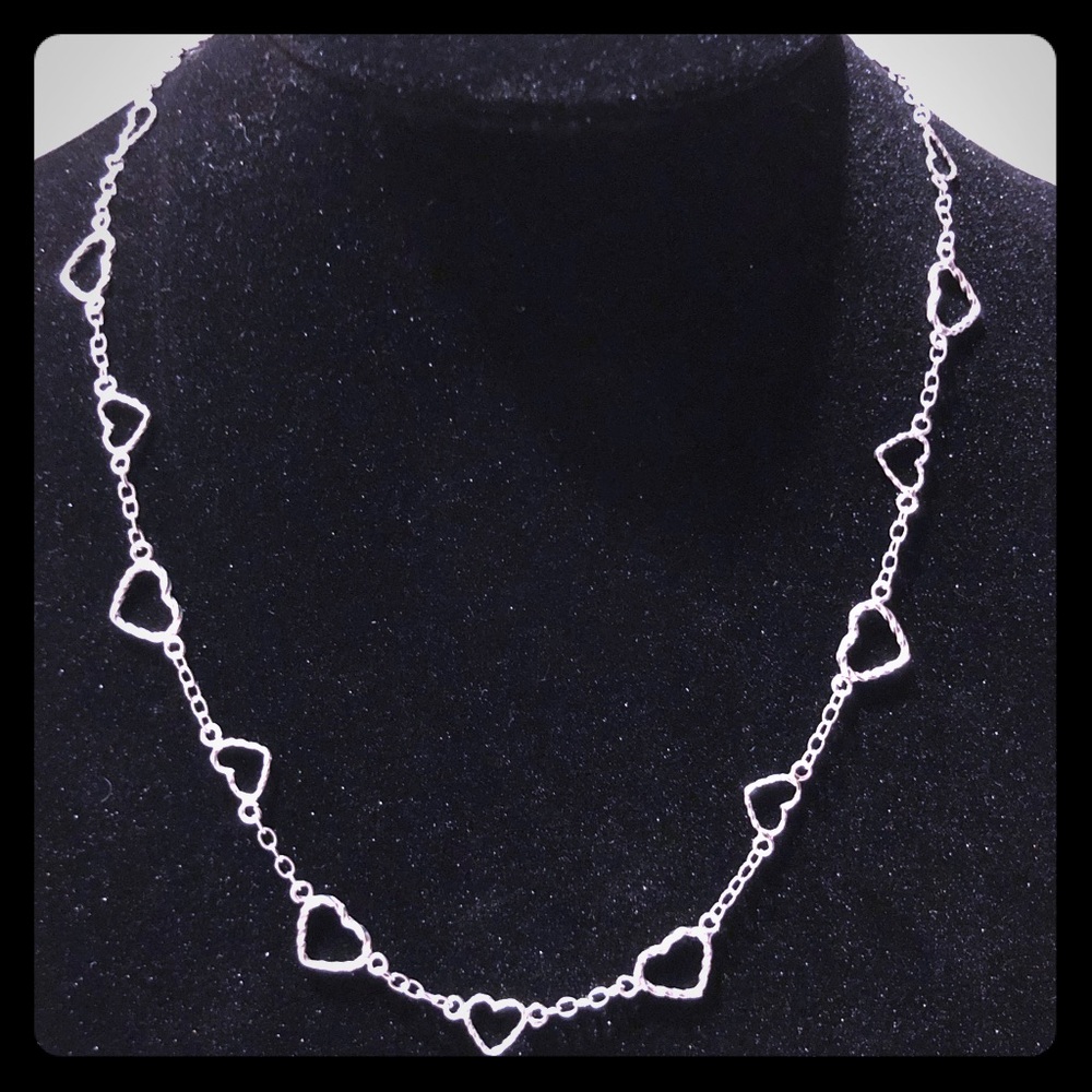 Giani Bernini Sterling Silver Rope Heart Necklace